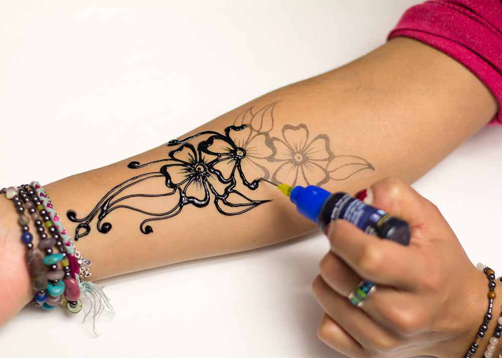 Henna Tattoo Gift set, Mehndi Kit, plus glitter, Many Designs, Natural Henna  JJ | eBay