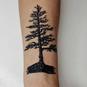 Fresh Jagua Pine Temporary Tattoo on Arm